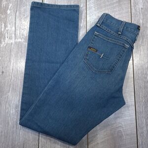 Ariat Rebar M4 Jeans Mens 30x36 Blue Relaxed Boot Cut Work Denim